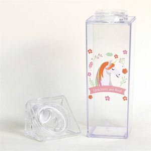 Custom Color High Quality Reusable <b>Plastic</b> Milk Carton Bottle with Direct <b>Drinking</b> Lid Leak-Proof Dishwasher Safe for Party Use - Product Image 4