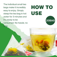 Teh Herbal Campuran Segar Private Label, Meredakan Penglihatan Kabur & Kelelahan Mata, Teh Kesehatan Premium dalam Kemasan Sachet