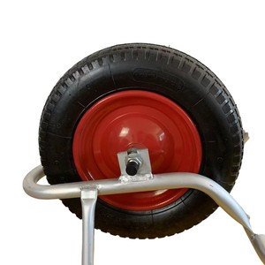 Nhật Bản 200kg Công suất khung nhôm xe cút kít với khí nén bánh xe vật liệu kim loại với giỏ nhựa - Product Image 4