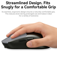 Souris sans fil VegGieg 2.4G, souris optique ergonomique de grande taille, 3 niveaux, 3600 DPI, interface USB pour les utilisateurs d'ordinateurs de bureau avec de grandes mains