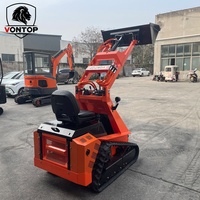 Spedizione Gratuita Minipala Cingolata da 1 tonnellata (1000 kg) con Motore Kubota da 25 CV e Accessori per Minipala Skid Steer