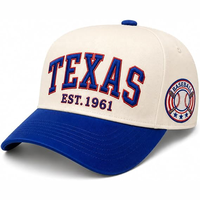Casquette de baseball en coton à 5 panneaux, personnalisable avec broderie 3D, bicolore, unisexe, visière personnalisable, à simple boutonnage, marque OEM