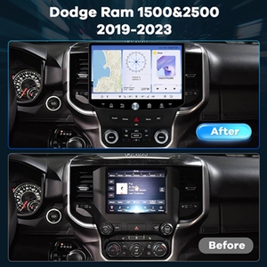 Dodge Ram 11.5-<span class=keywords><strong>DVD</strong></span> OYNATICI için 2019 inç Android 13 radyo 2023 ekran kablosuz CarPlay QLED 2K DSP WIFI GPS navigasyon kafa ünitesi - Product Image 2
