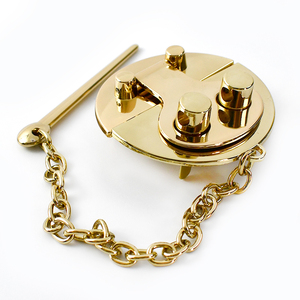 Deepeel bf089 58mm Phụ kiện túi chèn ổ khóa Khóa Ví Clasp túi hợp kim chuỗi ổ khóa bằng gỗ Túi xách khóa - Product Image 3