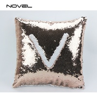 Funda de Almohada de Lentejuelas que Cambia de Color, Impresa de Alta Calidad, Doble Cara, Sublimación Mágica, Ecológica, con Logotipo Personalizado