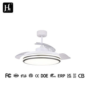 Ventilateur-lampe LED moderne simple de 42 pouces avec conversion de fréquence Bluetooth, large plage de tension 110V-220V pour salon - Product Image 4