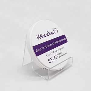 Fabriksprijs 98 95 AG 42% <span class=keywords><strong>Super</strong></span> Translucentie 1100 Mpa Hoge Sterkte Voorgevormd 10mm Formaat ST-C Zirkonium Zirkoniumoxide Keramische Blok - Product Image 2