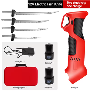 Cordless Lithium DIY <b>Fish</b> <b>Knife</b> 190E 9Cr Series Steel 12V 4500rpm Filleting Power Cutter Impact Battery Powered Meat <b>Knife</b> - Product Image 3