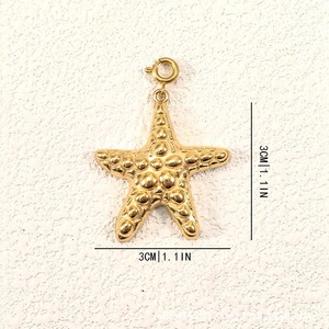 Vente en gros de pendentifs en acier inoxydable doré de style chinois vintage pour la fabrication de colliers, bracelets et boucles d'oreilles DIY - Product Image 2