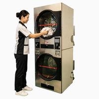 20KG Quick Wash Coin QR IC Card Operated Commercial Washing Machine Multi-Payment Self-Service Laundry Washer-Dryer for Hostel