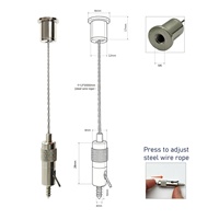 Panneau de cloison acoustique insonorisant avec système de suspension par câble en acier, modèle SW-GY031