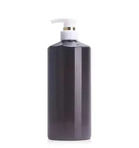 Zwarte Lege Shampoo Fles 1000Ml Custom Douchegel Fles Haarverzorging Fles Voor Groothandel