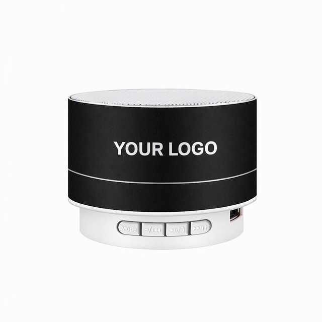 Customized Portable Wireless BT Speaker Mini Outdoor Subwoofer with LED Flashing Metal Bass Easy Carry for Mobile Phone Computer