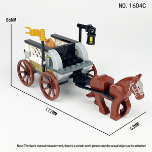 MOC Logistics Carriage Horse 1604C 67PCS Accesorios de partículas pequeñas Bloques de construcción de plástico educativo Juguetes DIY <span class=keywords><strong>para</strong></span> niños - Product Image 2