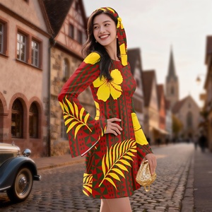 Hermoso Vestido Tropical Floral Amarillo para Mujer, Conjunto <span class=keywords><strong>de</strong></span> 2 Piezas, Disfraz Floral Hippie <span class=keywords><strong>de</strong></span> los 70 para Halloween con Diadema - Product Image 4