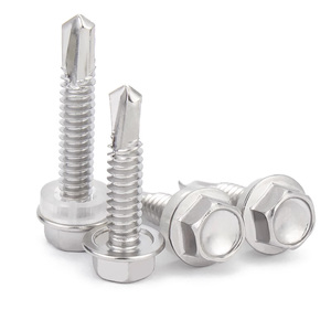 Tornillos Autoperforantes de Acero Inoxidable con Recubrimiento de Zinc GR5, Cabeza de Arco, Rosca Estándar, Fijaciones para Metal y Madera - Product Image 5
