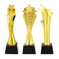 OneWay vente en gros sublimation couronne trophée de récompense en or cristal personnalisé trophée en or statue trophée en résine