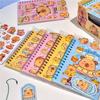 Lot de 24 Autocollants Kawaii Capybara pour Carnet, DIY, Agenda, Mini Carnet Portable, Journal, Papeterie Scolaire et Fournitures de Bureau