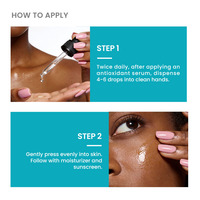 Sérum facial liquide CLOVER RENA en marque privée, peptides, vitamines C et E, acide férulique, acide salicylique, 30 ml, OEM ODM, anti-âge, éclaircissant