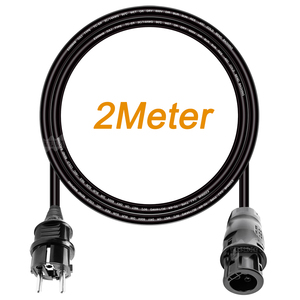 Câble d'extension solaire AC EU Plug vers BC01 de 2M/5M |   Câble micro-onduleur 3 conducteurs 14AWG 220V W754 - Product Image 3