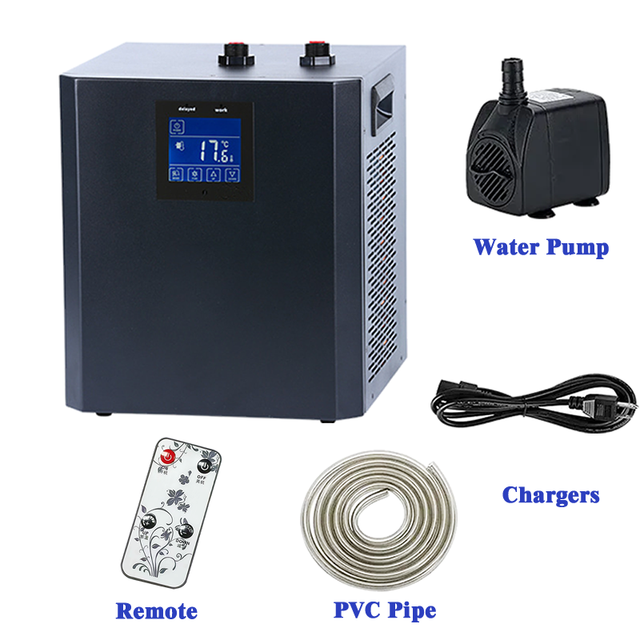 ICEGALAX 1/3hp Cold Plunge Water Chiller Aquarium Fish Tank Cooling Ice Bath Chiller Cryotherapy Sports Recovery 220V 110V