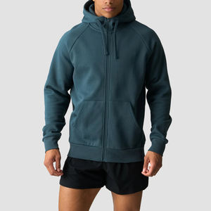 Custom Logo 3D Fleece Pocket Boxy Fit Zip Design Thick Fleece Streetwear Style Unisex Sweatshirt Winter Wear Hoodie - Product Image 4