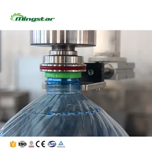 Mingstar CGF8-8-4 5L monoblocco automatico 3 in 1 rotativo 5 litri di acqua minerale macchina riempitrice di riempimento di liquidi
