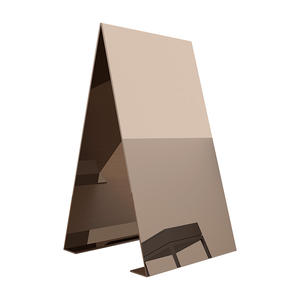 Panneau <span class=keywords><strong>en</strong></span> acier inoxydable à cadre Panneau de <span class=keywords><strong>trottoir</strong></span> debout pliable brossé à miroir personnalisé pour magasin avant - Product Image 4