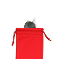 En stock, vente en gros, nouveau sac à lunettes en microfibre, couleur unie, fermeture à bouton, chiffon pour téléphone portable, antistatique, 18x9cm, couleur personnalisée