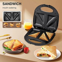 Grille-pain électrique multifonctionnel 500W pour usage domestique - Plaque de cuisson petit-déjeuner la plus vendue (2-3)