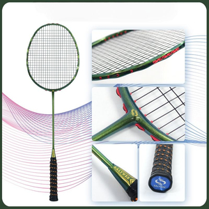 Raquette de <span class=keywords><strong>badminton</strong></span> professionnelle <span class=keywords><strong>en</strong></span> carbone ultra-légère 5U, haute tension 30 lbs, avec œillets amortisseurs de chocs, vente <span class=keywords><strong>en</strong></span> gros, OEM - Product Image 4
