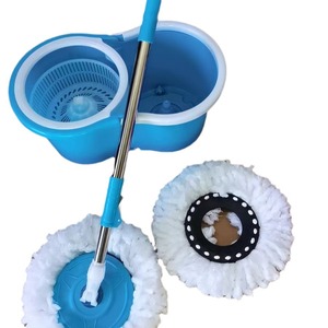 Sợi Nhỏ Lau Xô Thiết Lập 360 Quay Thép Nhôm Cực Bàn Xử Lý Có Thể Ép Bông Đầu Xoay Tính Năng Phòng Tắm Phụ Kiện - Product Image 5