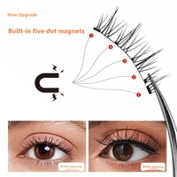 Cils magnétiques synthétiques à 2 paires, effet naturel, sans adhésif, réutilisables, application rapide, 3D, noirs – Meilleures ventes