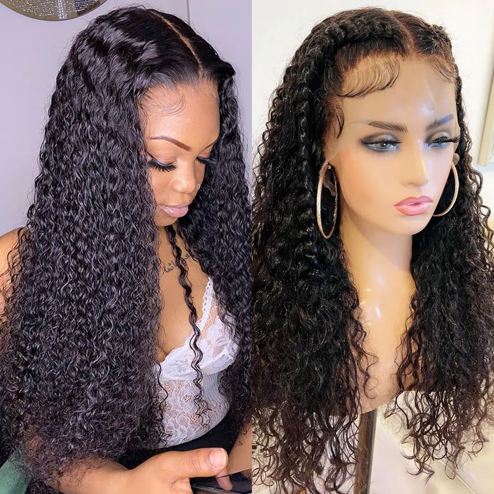 Cheap Customized Lace Wig With 150 180 300 Density on Your Request, 4*4 13*4 Lace Frontal Brazilian Virgin Human Hair Wig