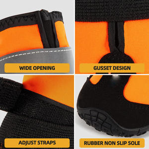 Summer Hot Pavement Winter Snowy Day Wear Bottes de chien imperméables et antidérapantes Safe Reflective Stripe Paw Protector Dog Shoes - Product Image 4