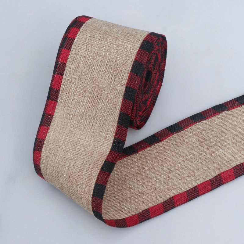 Red & Black on Both Sides-6.3cm, 10 Yards Per Roll