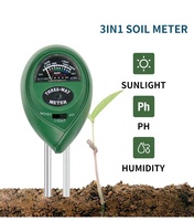 Testeur d'humidité, de lumière et de pH des plantes 3 en 1 pour jardin domestique, pelouse, ferme, sol intérieur et extérieur