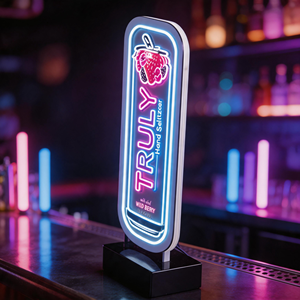 Exhibidor Acrílico LED Vertical de Mesa con Logotipo Personalizado, Soporte Transparente para Letreros Publicitarios para Promoción de Bebidas en Bares - Product Image 5