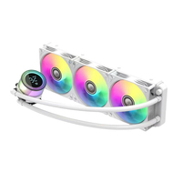 Refroidisseur d'eau pour processeur AIO ARGB de haute qualité 360 mm, compatible AM5/LGA 2011, affichage de la température, refroidissement du processeur informatique, jeu