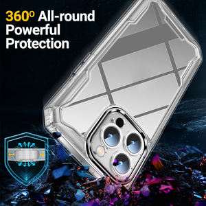 Cubierta de teléfono de parachoques de gel de TPU suave para <span class=keywords><strong>iPhone</strong></span>, PC + TPU funda híbrida funda de teléfono móvil para <span class=keywords><strong>iPhone</strong></span> 15 / 15 Plus / 15 Pro Max - Product Image 5