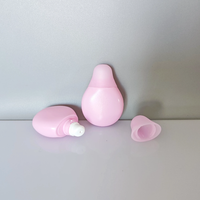 Nouvelle conception, flacon en plastique compressible en forme d'ampoule de 15 ml, flacon de fond de teint, emballage de flacons cosmétiques pour le maquillage, liquide pour les lèvres, film