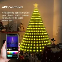 Weihnachtsbaum-Stern DC Smart RGB-Licht Fernbedienung Timer Musik-Synchronisation Bluetooth App-gesteuerte Feiertagsbeleuchtung