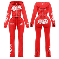 Ensemble de survêtement deux pièces pour femme, confortable et décontracté, avec logo personnalisé, fournisseur en gros, en coton mélangé doux, de qualité supérieure