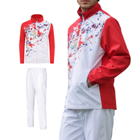 Conjunto de ropa atlética para hombre OEM disponible con chaqueta con cremallera completa, ideal para chándales de entrenamiento de equipos