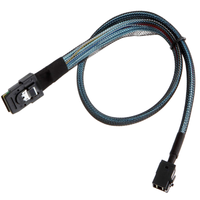 Câble d'extension de données Oculink SFF-8643, un câble Mini SAS 4i SFF-8087, spécialement conçu pour les disques durs de serveurs haute vitesse.