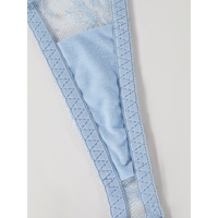 Vente en gros Ensemble soutien-gorge et culotte de créateur sexy haut de gamme de luxe moderne Lingerie transparente pour femmes avec G-Strings
