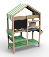 Ensemble de cuisine en bois massif pour enfants, certifié EN71, écologique, pour jeux de rôle en extérieur, apprentissage de la cuisine et de la simulation