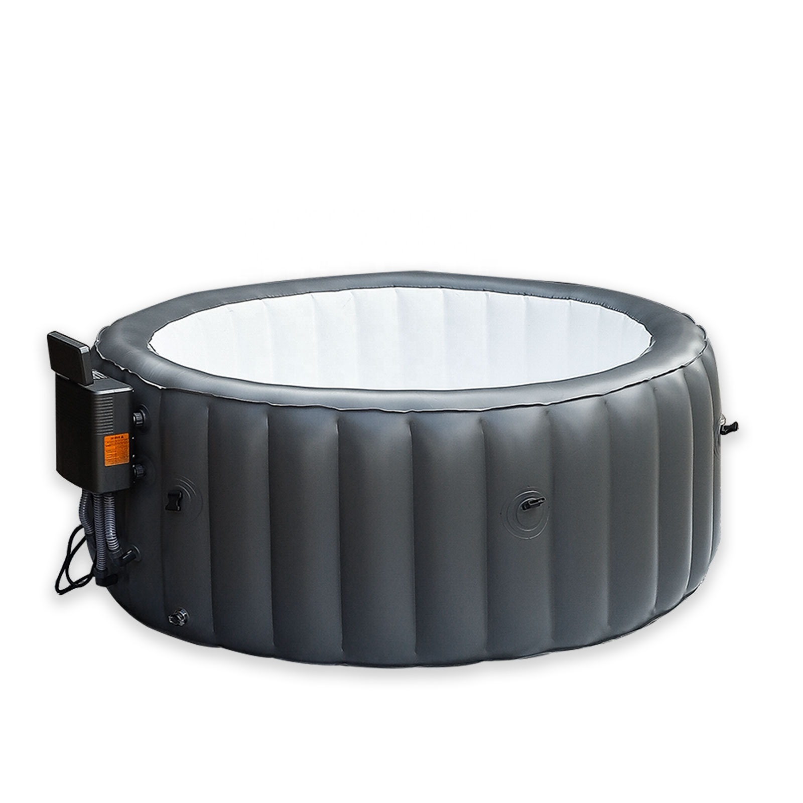 Modern Inflatable PVC Spa Pool Constant Temperature LED Light 150 Jets Massage Function 4-Person Capacity Eco-friendly Hotel