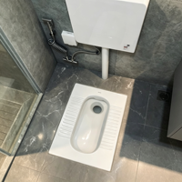 Inodoro Moderno Premium S-Trap Blanco Brillante con Moldeado Integrado, Modelo GC3100C02-055 CN para Uso Comercial y Hospitalario