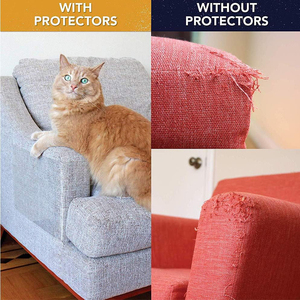 Funda protectora antiarañazos de <span class=keywords><strong>PVC</strong></span> para muebles de sofá y puerta de pared autoadhesiva para prevenir arañazos de mascotas - Product Image 3